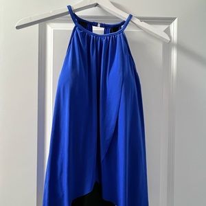 EUC MIRACLESUIT Black/Royal tummy shaping swimsuit